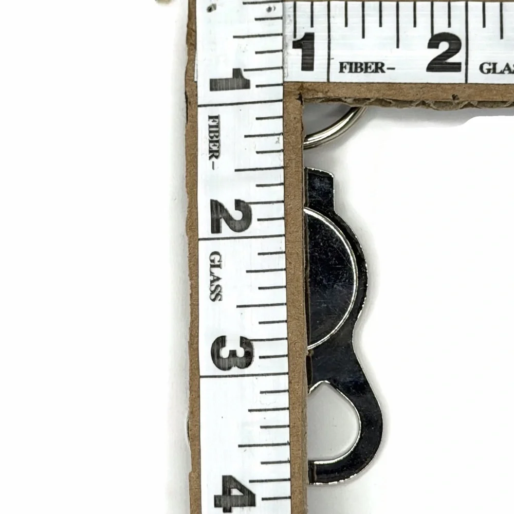 Schlafly Metal Beer Bottle Opener Keychain Silver